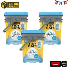 3P Purina Tidy Cats Clumping Cat Litter, Glade Clear Springs Deodorizing, 35lb