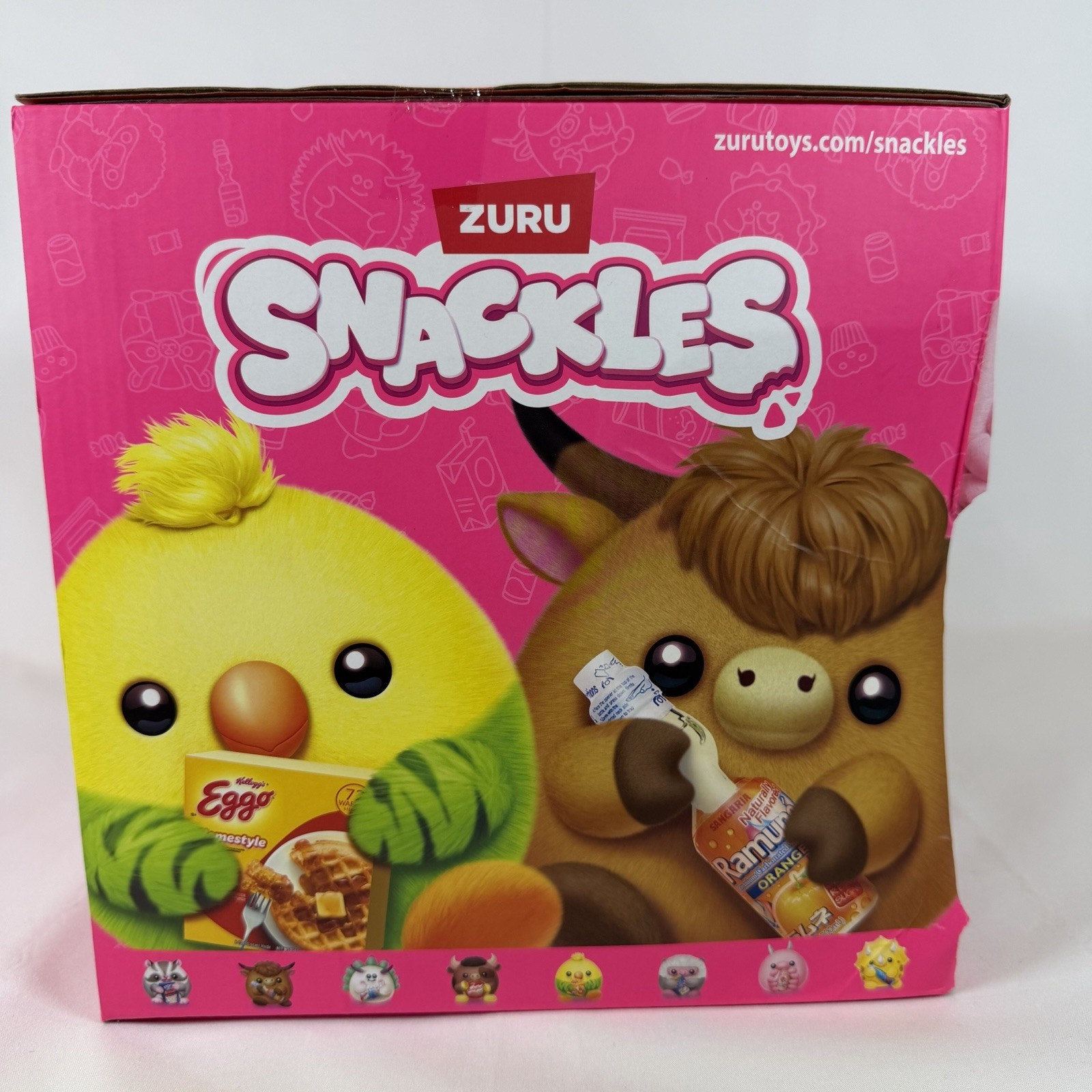 ZURU Snackles Surprise Ball 5 Inch Plush In Mystery capsule-Christmas Gift ￼