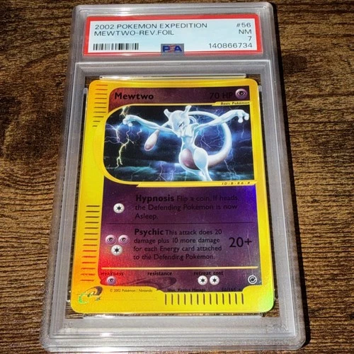 Pokemon MEWTWO 20/165 Reverse Holo (2002 Expedition) PSA 7
