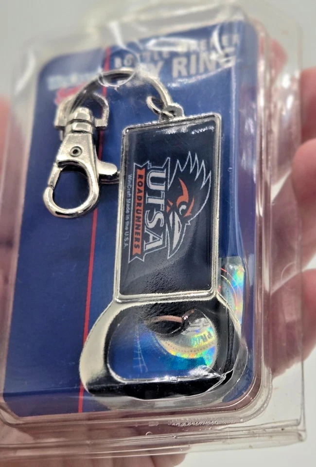 Wincraft Licensed Collegiate UTSA Texas Roadrunners Bottle Opener Key Chain NIP - Image 3 of 4