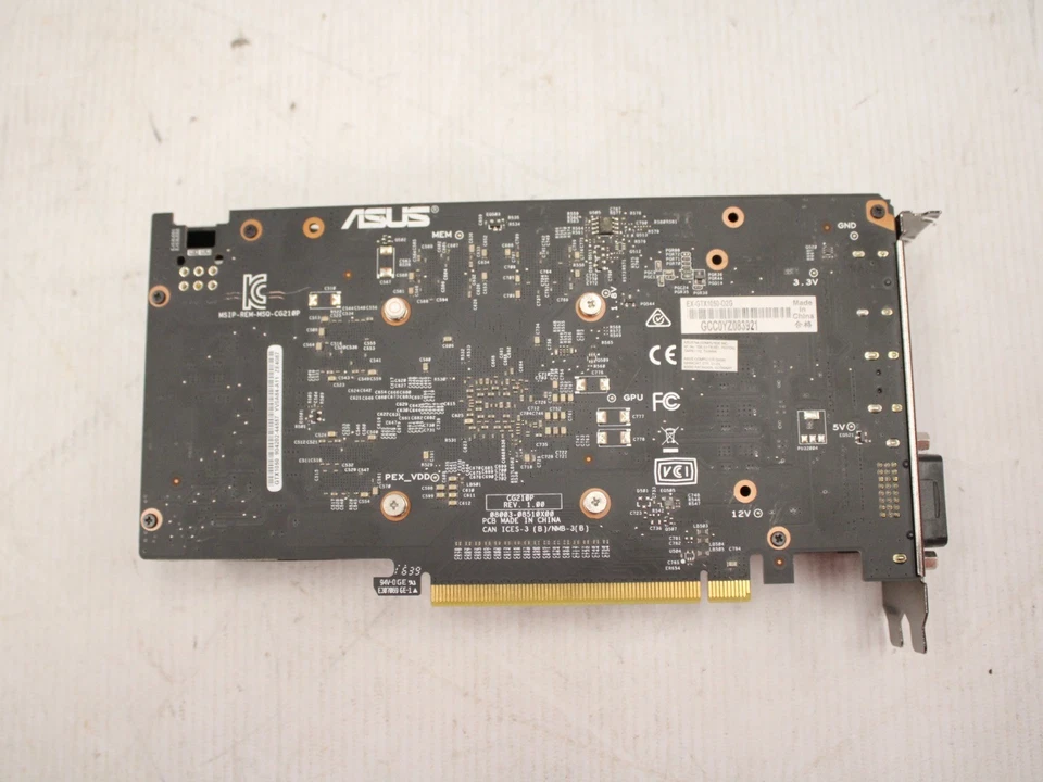 ASUS NVIDIA GeForce GTX 1050 EX-GTX1050-2G 2 GB GDDR5 Graphics Card - D34 - Image 3 of 4