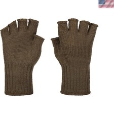 100 Wool Fingerless Gloves for Comfortable Outdoor Adventure - Made in the USA