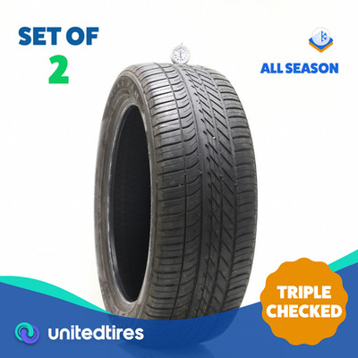 Set of (2) Used 235/50R20 Goodyear Eagle F1 Asymmetric AT SUV 4X4 JLR - 6.5/32