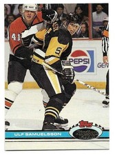 ULF SAMUELSSON 1991-92 STADIUM CLUB CARD NEAR MINT+ CONDITION