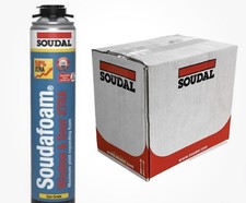 12x B3 Soudal Soudafoam Gun Grade Expanding Foam Gap Filler PU 750ML