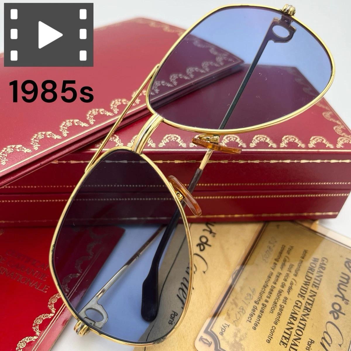 25+ Cartier Gold with Vintage Sunglasses for Men for sale