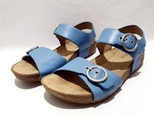 Hotter Tourist Sandals Size 5.5 UK Wide Fit EXF Blue Leather
