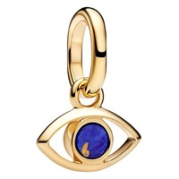 Pandora Schmuck Mini Charm-AnhäNger Goldfarben BöSer Blick Blau 764609C01