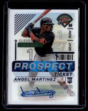 2024 Panini Prospect Edition #32 Angel Martinez Silver Signatures Holo