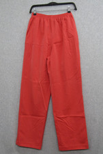 Alfred Dunner Womens Orange Bottom Pants Size 10 Casual Pull On Elastic Waist