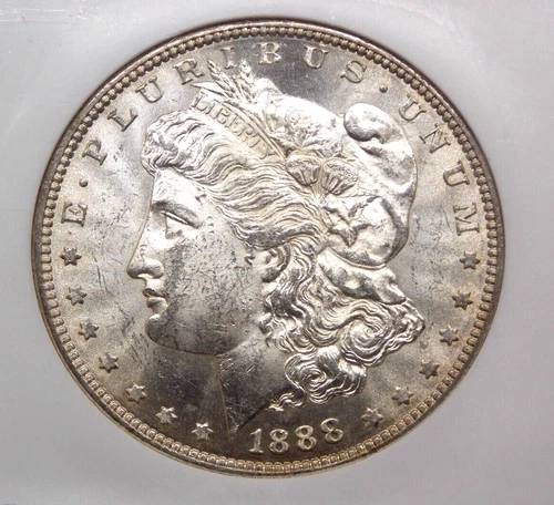 1888 "S" Morgan SILVER Dollar $1 NGC MS62 #006 Unc Uncirculated ECC&C, Inc.