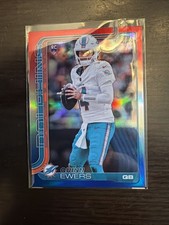 2025 TOPPS CHROME FOOTBALL QUINN EWERS RC REFRACTOR ROOKIE MIAMI DOLPHINS