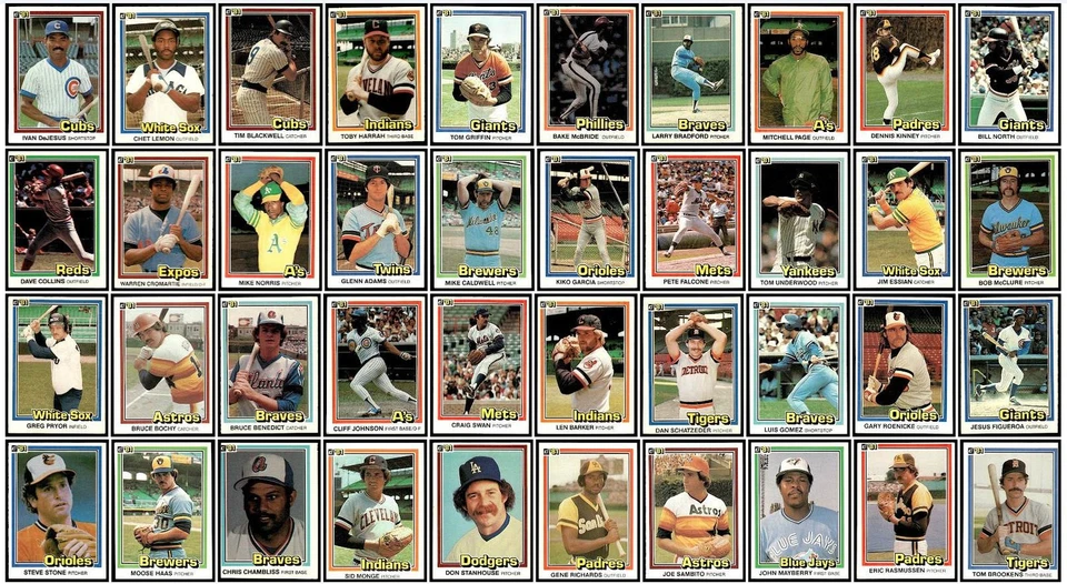 Mixed Lot of 97 Baseball Sports Cards 1980-1987 Cleveland Indians - Image 2 of 3