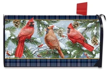Briarwood Lane Wintertime Cardinals Mailbox Cover