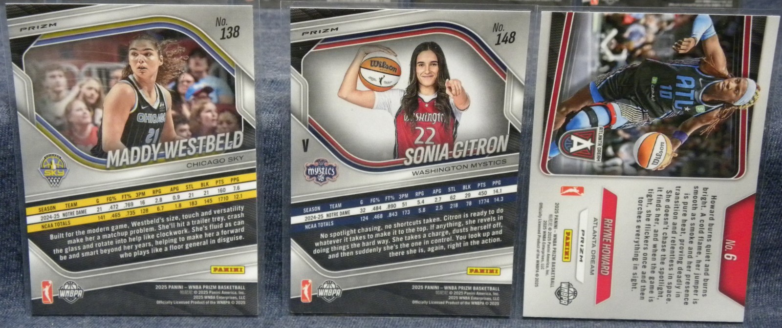 2025 PRIZM WNBA 13-GREEN PRIZMS,SABRINA IONESCU,ANGEL REESE,REBECCA ALLEN+++ view 10