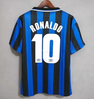 UMBRO 1997/98 Inter Milan Retro Home Shirt RONALDO #10 Jersey