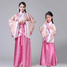 Chinese Costume Kids Flower Girl Dresses Wear Women Dance Costume Adult Dress