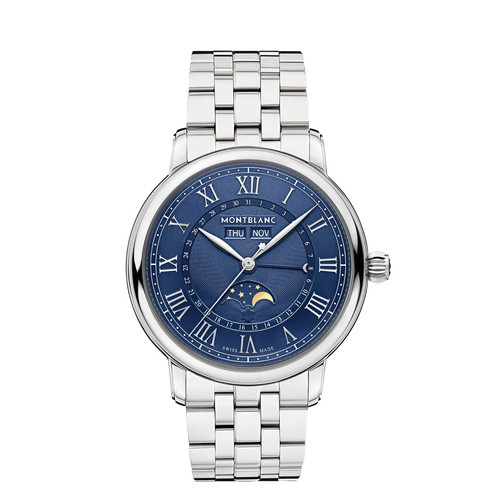 Montblanc Star Legacy Full Calendar 42mm Midnight Blue Moonphase Watch £4,750 UK