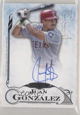 2015 Topps Five Star Auto Juan Gonzalez #FSA-JUG Auto 7ut