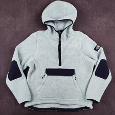 The North Face Campshire Hoodie Womens Large Light Blue Sherpa Fleece Pullover