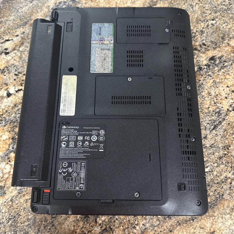 Laptop Gateway Windows XP modelo KAV60 vintage testado e funcionando sem carregador - Imagem 3 de 4