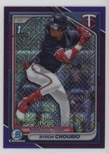 2024 Bowman Chrome Prospects Mega Box Purple Mojo Refractor Byron Chourio 0y1p