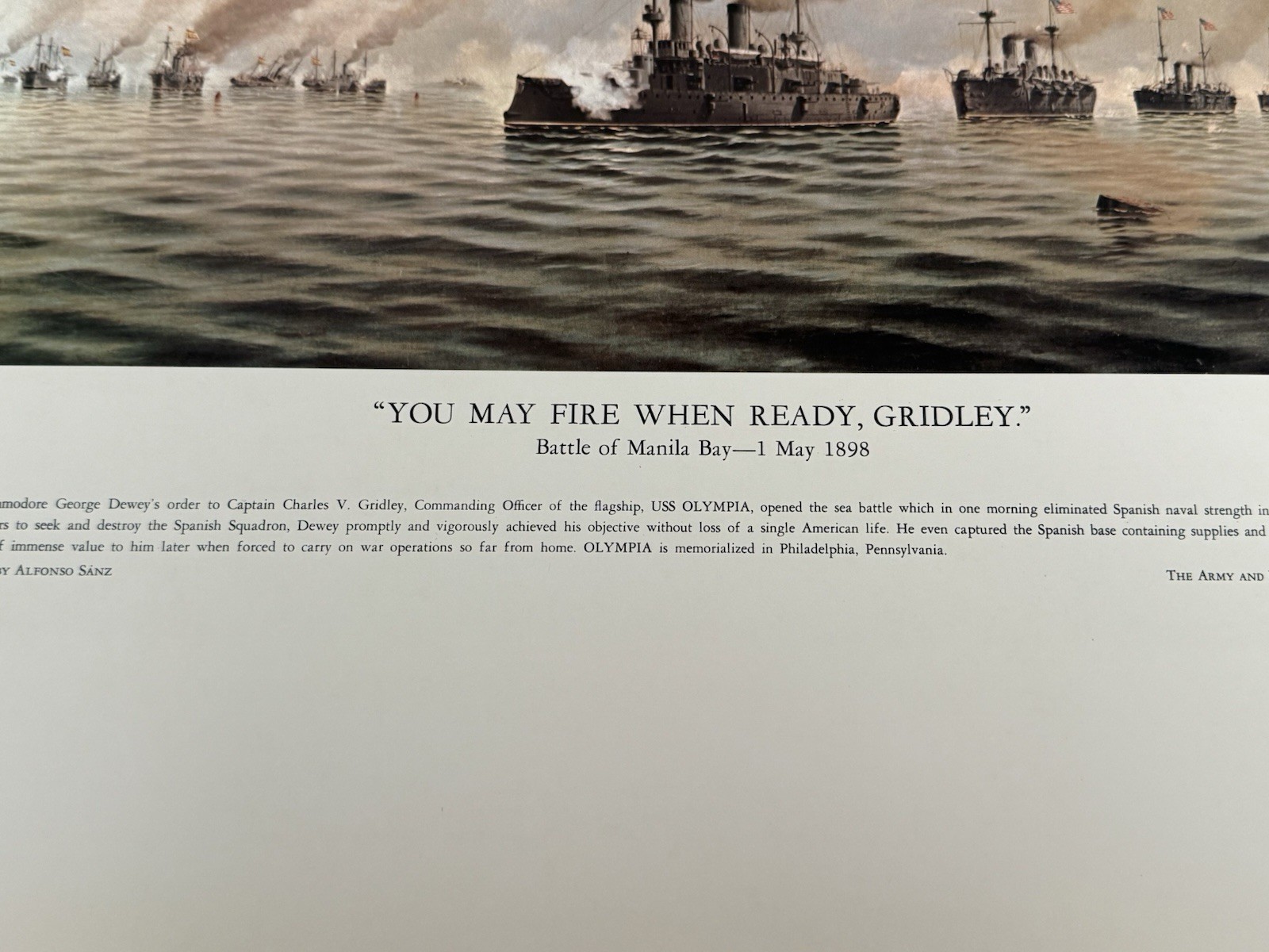 Battle of Manila Bay 1898 US NAVY Photo Print 20" X 16"