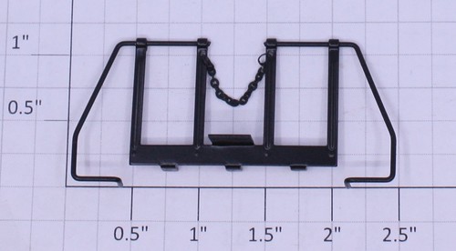 Lionel 18259-3 Dash-9 Barandilla Trasera Negra con Cadena (10) | Zustand: New