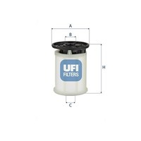UFI Kraftstofffilter FüR Fiat Ducato Kasten 140 Multijet 22 D 120 Multijet