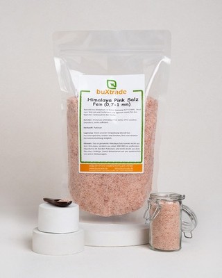10 kg | Himalaya Pink Salt Fine | Körnung: fein (0,7-1,0mm) | Salz aus Pakistan