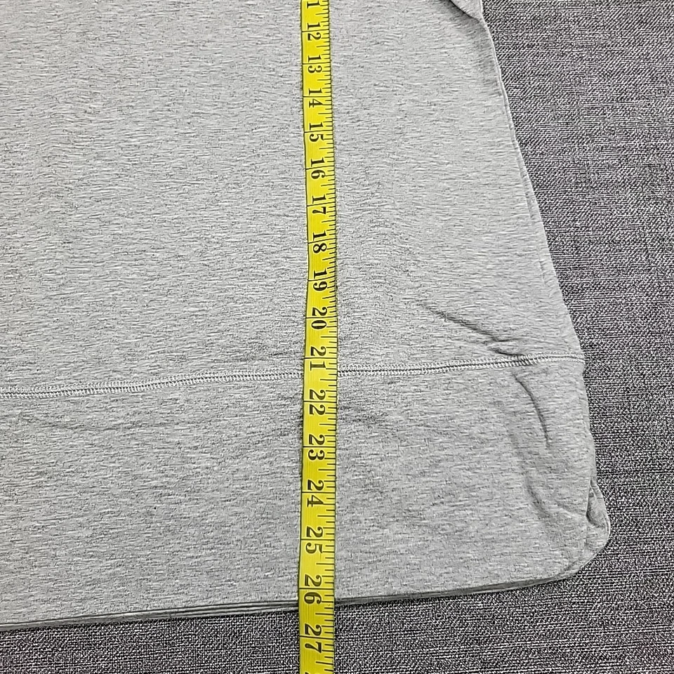 Pullover Isaac Mizrahi Live para mujer de felpa francesa cuello embudo gris talla pequeña Foto 3 de 4