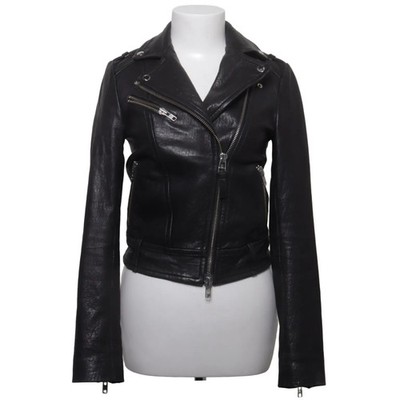 Mackage, Bikerjacke, Damen, Größe: XXS, Schwarz, Leder/Polyester, Einfarbig #RoX