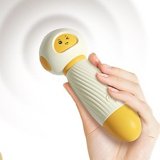 Cute Cartoon Mini Massager - Handheld USB Rechargeable  Quiet - 10 Patterns Per