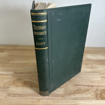 #ad Thermodynamics Lichty 1936 First Edition Engineering Physics McGraw Hill $44.99