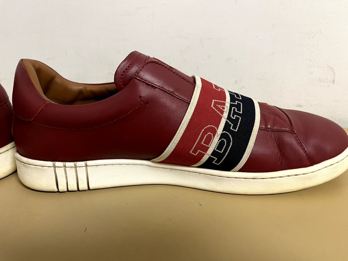Bally Wictor Sneakers, Red / Maroon, Men's Size 11, Slip-On