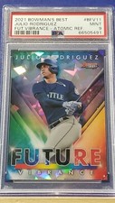 Julio Rogriguez - 2021 Bowman's Best Future Vibrance Atomic Refractor    PSA 9