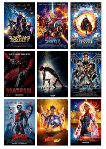 Ultimate MCU Marvel Avengers Endgame 25 Poster Canvas 11" x 17" SET - MSET14 - 第 2/6 張圖片