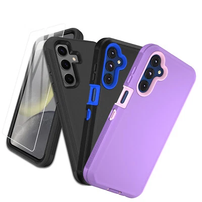 ROCKINGSPACE For Samsung Galaxy S24+/S24 Ultra Case fit Otterbox Defender Cover Glass Screen