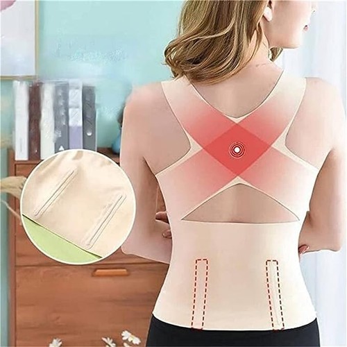4 in 1 Women's Large BEIGE Color Trainer Shapewear Waist Buttoned Bra Brand NEW - Picture 5 of 6