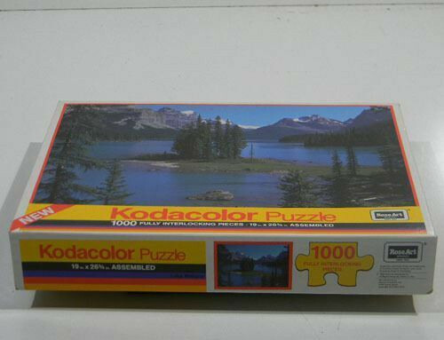 1000 Piece Puzzle Kodacolor Rose Art- Island/Trees - New/Sealed - Picture 2 of 3