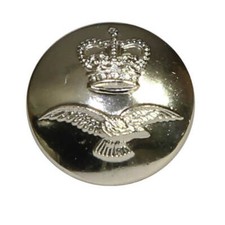 RAF Blazer Knopf Vergoldet Gew&ouml;lbt Gro&szlig;e 24mm