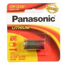 Panasonic CR123A / 1B 3V Industrial Lithium Batteries (1 Pack)