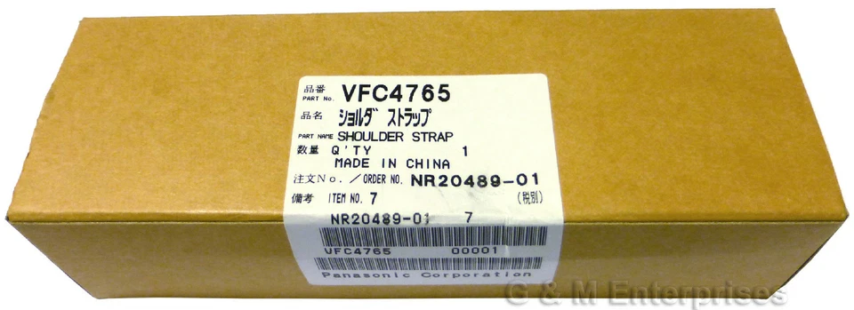 Новый плечевой ремень Panasonic VFC4765 для DMC-GF6, DMC-G5, DMC-GF5, GX1 продавец из США - Изображение 2 из 2