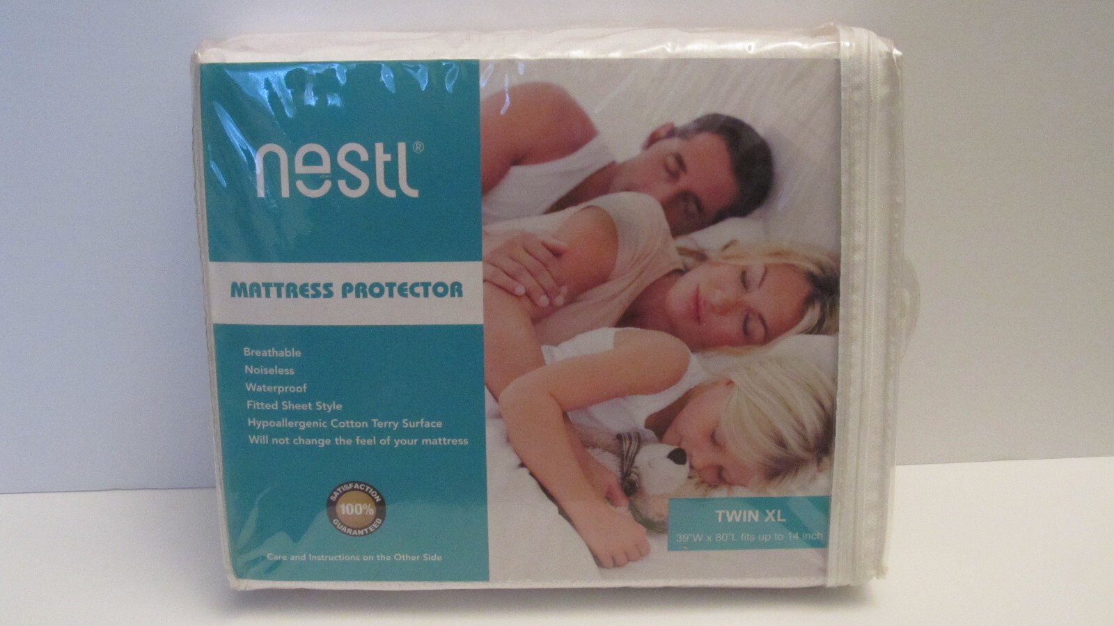 Nestl Premium Cotton Terry Mattress Protector – Soft and Waterproof  - Twin XL
