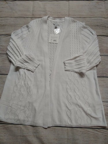 Croft And Barrow White Cardigan Women's 
