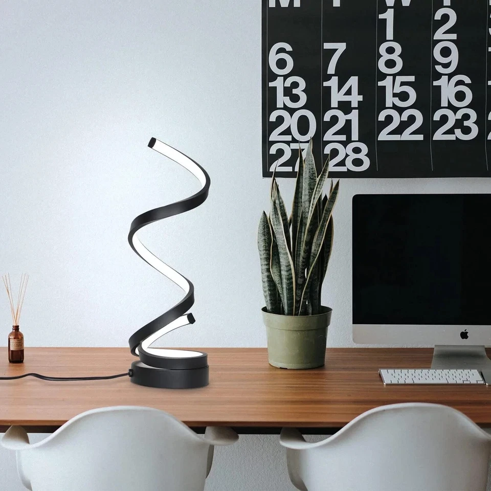 LED Spiral Tischlampe/ Nachtlicht Mit 3 Farbtemperatur/ Augenschutz Spiral Lampe - Bild 4 von 4