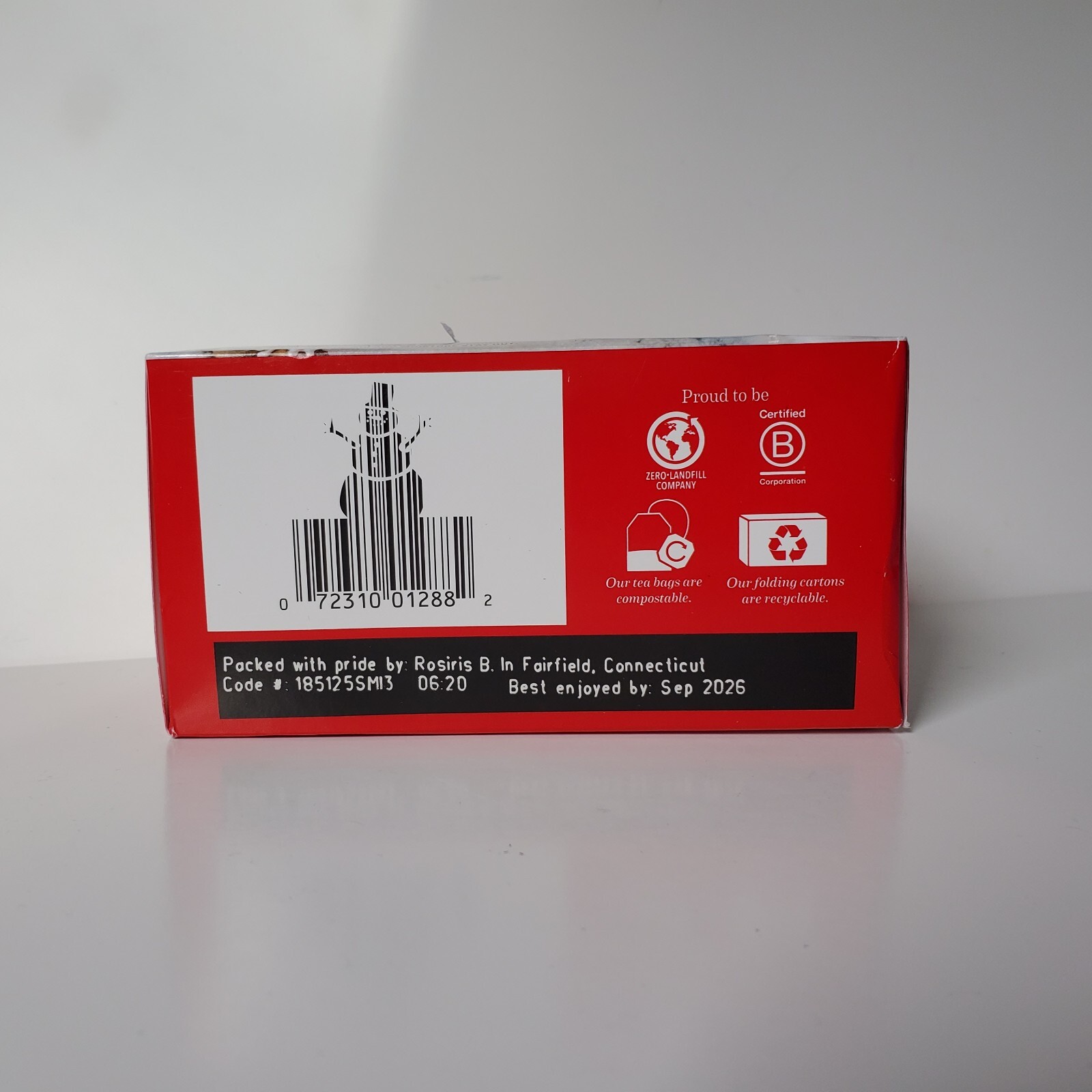 Lot 4 Bigelow Ginger Snappish Herbal Tea Caffeine Free 18 Bags Each BB