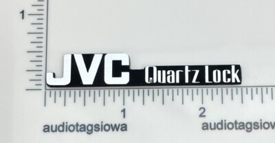 JVC Quartz Lock Turntable Custom Made Incised Plate Badge Logo