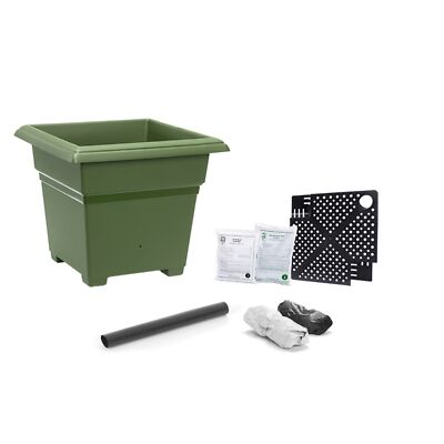 #ad Novelty Earthbox Natural Root and Veg Garden Kit Sqaure Green 18in $63.56