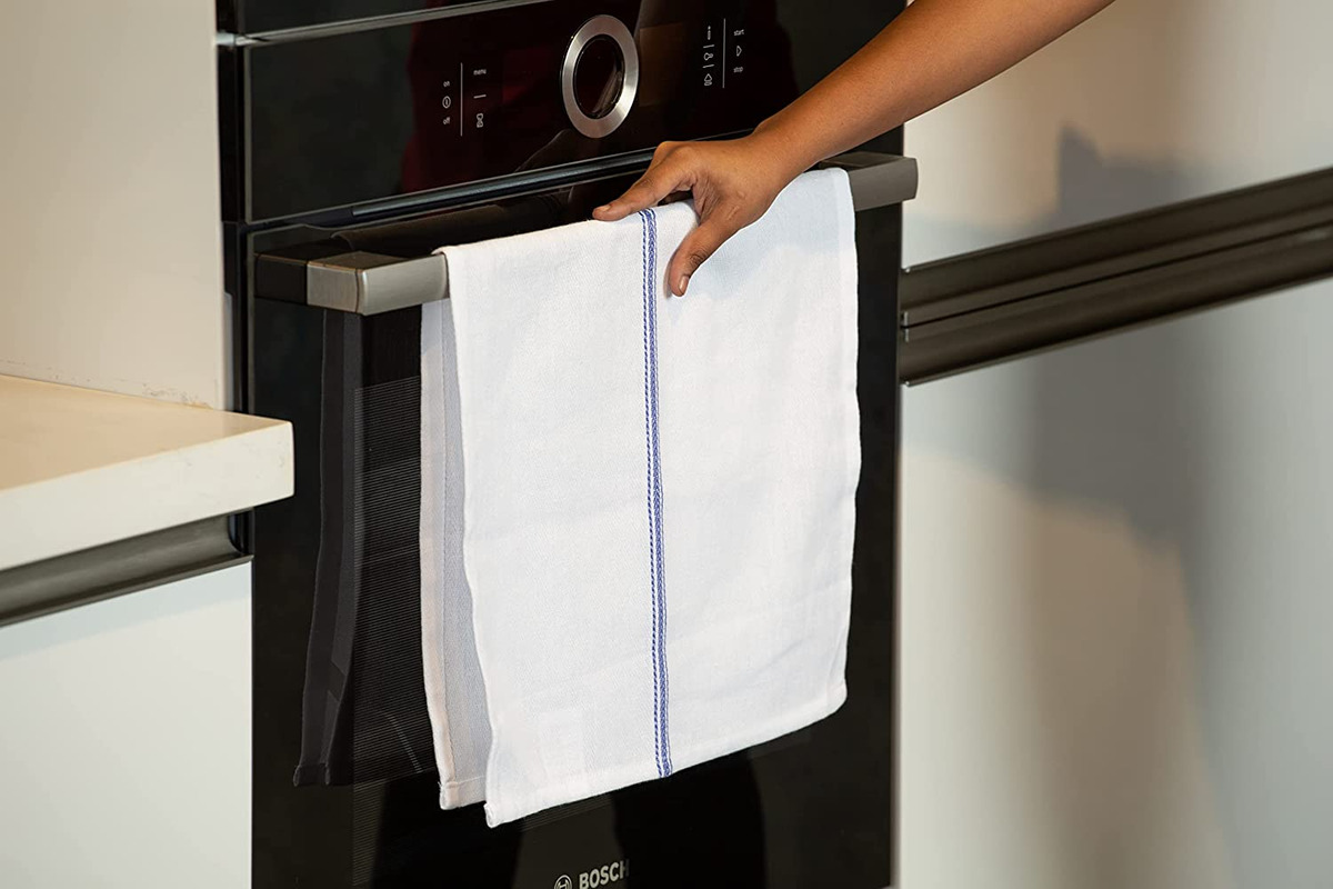 LANE LINEN Kitchen Towels Set - 100% Pure Cotton Dish Towels for